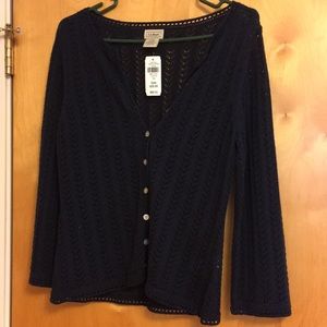 NWT L.L. Bean Navy Sweater